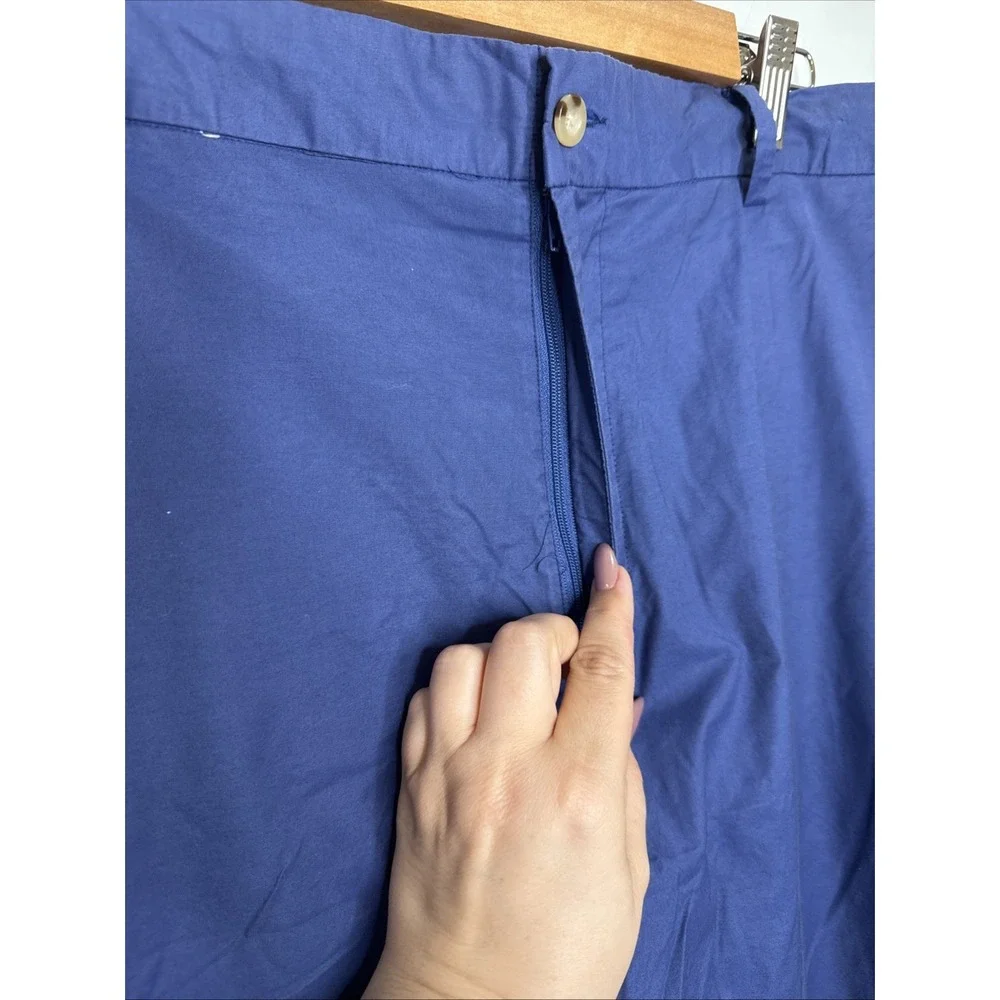 Peter‎ Millar Shorts 40 Blue Seaside Poplin Cotton Blend Golf Chino Performance